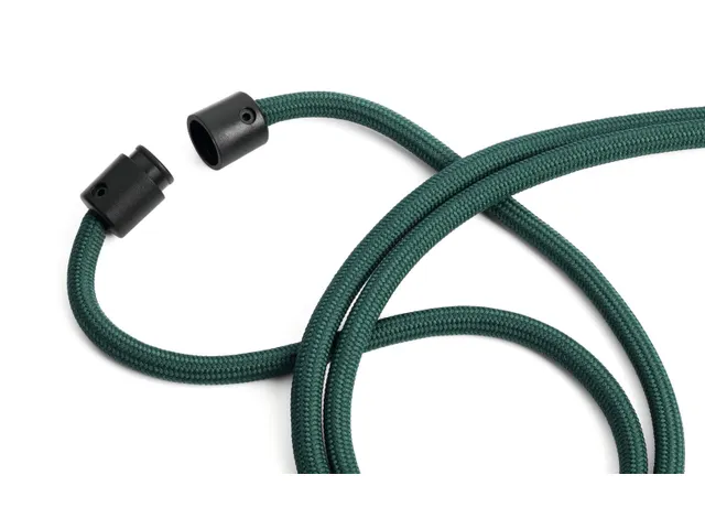 Textielkoord Gerecycled PET Met Karabijnhaak Groen 10 Stuks