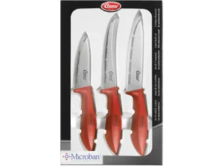 Clauss Keukenmessenset Rood Doos 3 Stuks - 1