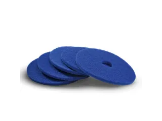Pad voor éénschijfsreinigingsmachine 5 pads zacht Ø 432mm blauw - 2