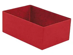 Inzetbak HxLxB 63x162x108mm Polystyreen Rood 50 stuks