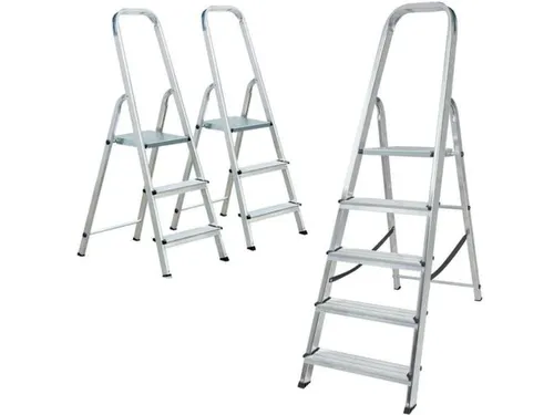 Set Trapladders,2X3Treden/1X5Treden,Eenzijdig,Aluminium