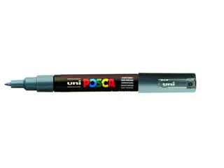 Verfstift Posca PC1MC Extra Fijne punt 0,7-1,0mm leisteengrijs - 1