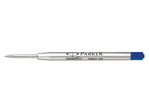 Balpenvulling Parker Quinkflow fijn blauw blister à 1 stuk