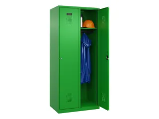 locker,HxBxD 1850x800x500mm,2vak,vak B 400mm,cil.-slot,staand op vloer - 1