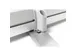 Roll-Banner Triangle 150x220cm 2 Voeten Zilver