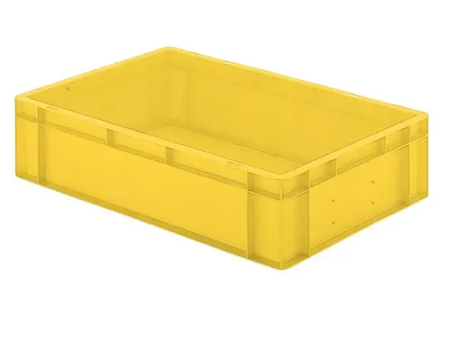 Euronorm-stapelbak 26l 145x600x400mm Wanden/bodem Gesloten Geel
