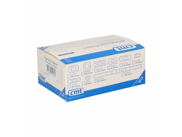 Pansement hygiénique détectable PE Bleu 2x18cm 100 pièces