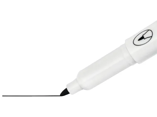 Viltstift Nobo whiteboard Glide fijn zwart 1mm 4st