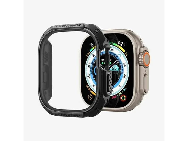 Spigen ACS05457 Apple Watch Ultra 49mm Case Tough Armor zwart