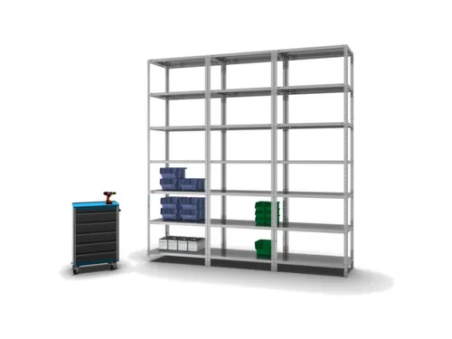 magazijnstelling,grondveld,HxBxD 3000x1000x500mm,vaklast 350kg