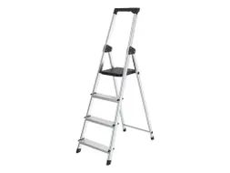 Huishoudtrap aluminium SL400 zilver 4 Treden
