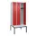 locker met bank,HxBxD 2120x900x815mm,3vak,vak B 300mm,cilinderslot