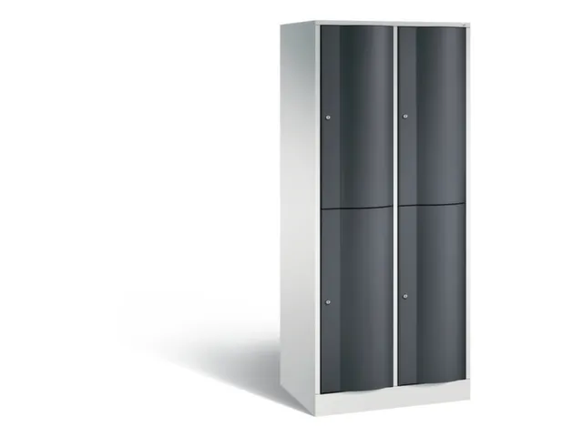 armoire multicases,corps RAL7035,face avant RAL7021