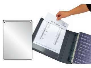 Insteektas Tarifold U-map A5 158x220mm zelfklevend PP transparant - 1