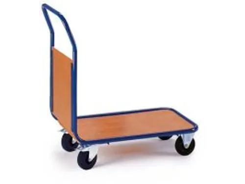 kopwandwagen,draagverm. 400kg,laadvl. LxB 1000x700mm,houtplaat,1wand