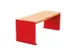 Banc d'extérieur L1200mm 3 lattes chêne clair/RAL3020