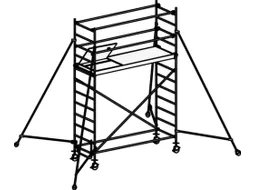 rolsteiger,reik H 4,4m,steiger H 3,64m,1platform(s),1luik