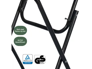 Statafel BRASQ 80cm BT100 zwart - 5