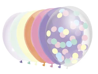 Ballon Haza uni 30cm 10 stuks pastel assorti - 1