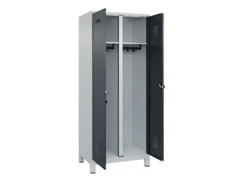 locker voor scheiding van kleding,HxBxD 1950x800x500mm,2vak