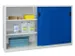 schuifdeurkast,HxBxD 1200x2000x500mm,RAL7035,front RAL5012