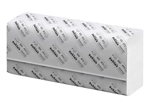 Handdoek Satino Comfort PT2 z-vouw 2-laags 20,6x24cm wit 277330