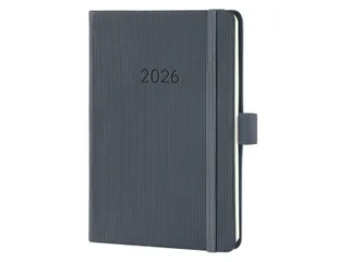 Weekagenda Conceptum A6 2026 (NL/FR/EN/DU) dark Grey Hardcover - 1
