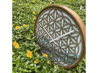 Wandklok Nextime dia 40cm Groen Hout Concord - 8