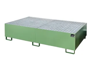 stellingopvangbak,opvangvol. 1000l,HxBxD 505x2150x1300mm,m. rooster - 2