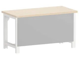 achterwandlijst,v. werkbank,HxBxD 662x1500x24mm,lichtgrijs - 2