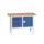 werkbank,HxBxD 830-930x1250x600mm,multiplexblad,uitrusting: 3laden
