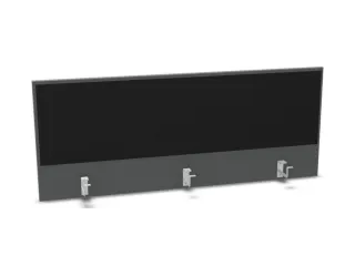 opzetpaneel bureau aanbouw achter MS-donkergrijs BN8033-zwart 1400mm - 1