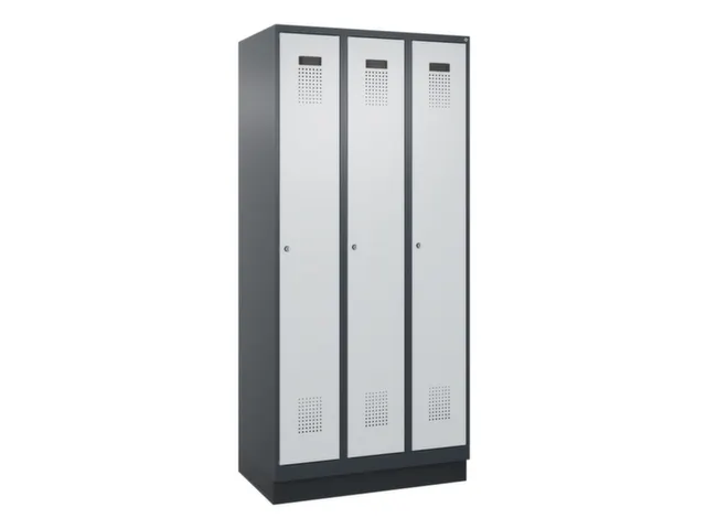 locker voor scheiding van kleding,HxBxD 1950x900x500mm,3vak