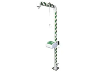 Plens-/Oogdouche,Wasbak M. Afdekking,80L/Min,Aansluiting 1 1/4 Inch Bi - 1