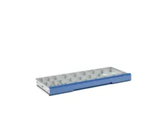 lade-indelingsset,44vakken,v. kast BxD 1300x550mm,PP,lichtgrijs