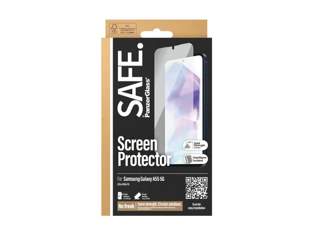 Protection écran PanzerGlass SAFE. by Screen pour Samsung Galaxy A55