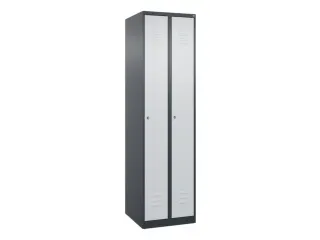 locker,HxBxD 1850x500x500mm,2vak,vak B 250mm,cil.-slot,staand op vloer - 1