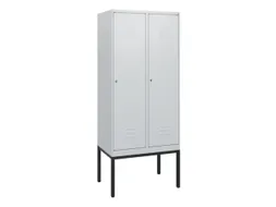 locker,HxBxD 1950x800x500mm,2vak,vak B 400mm,cil.-slot,voetonderstel