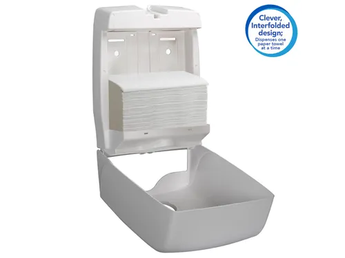 Handdoek Scott i-vouw 1-laags 21.5x31.5cm wit 15x212stuks 6663