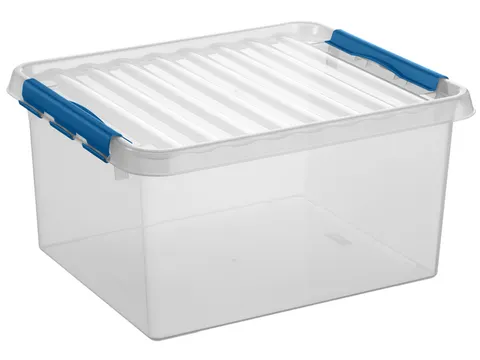 Q-line 36L Transparent + Bleu50 x 40 x 26 cm