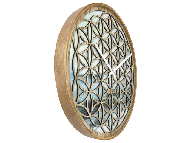 Horloge murale 40cm-Silent-Vert-Bois-NeXtime Concord
