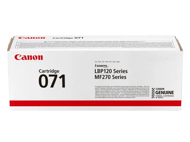 Canon CRG 071 Toner Zwart 1.200 pag. voor i-SENSYS