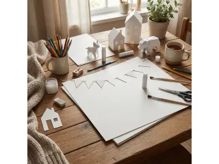 Fotokarton Kangaro 50x70cm 300gr roomwit pak 25 vel - 7