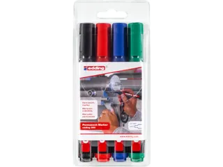 Viltstift edding 300 rond 1.5-3mm assorti 4 stuks - 1