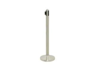 Afzetpaal Securit RVS met rolband 210cm rood - 3