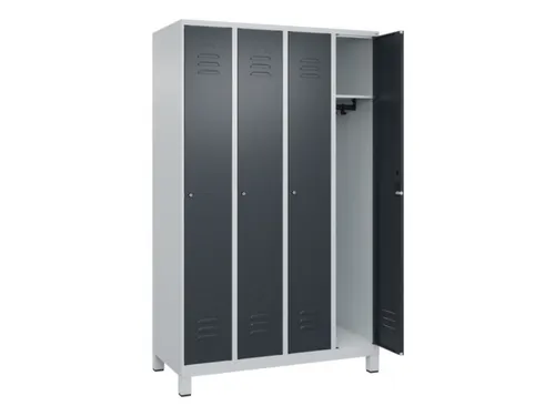 locker,HxBxD 1950x1200x500mm,4vak,vak B 300mm,cil.-slot,voeten