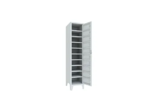Vakken-/sorteerkast 1850x400x500 1x10 Vakken Poten Ral7035