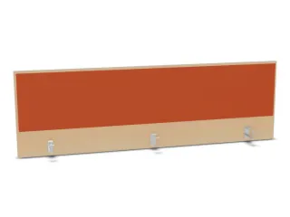 opzetpaneel,v. bureau,aanbouw achter,B 1800mm,NE-esdoorn,BN3012-oranje - 1