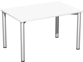 vergadertafel,HxBxD 720x1200x800mm,rechthoekig,4voeten RAL9006 - 2