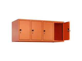 opzetkast,v. locker,4vak.,vak B 300mm,HxBxD 500x1200x500mm - 1